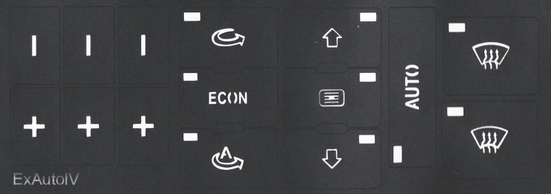 Трафареты кнопок Ауди а6 с5