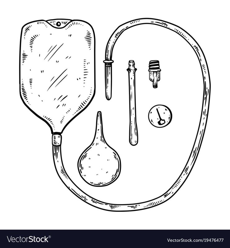 Клизма рисунок