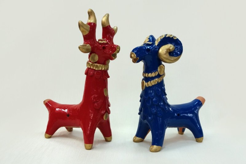 Глиняная свистулька Абашевская