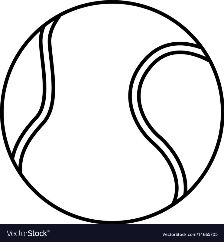 Мячик раскраска для малышей