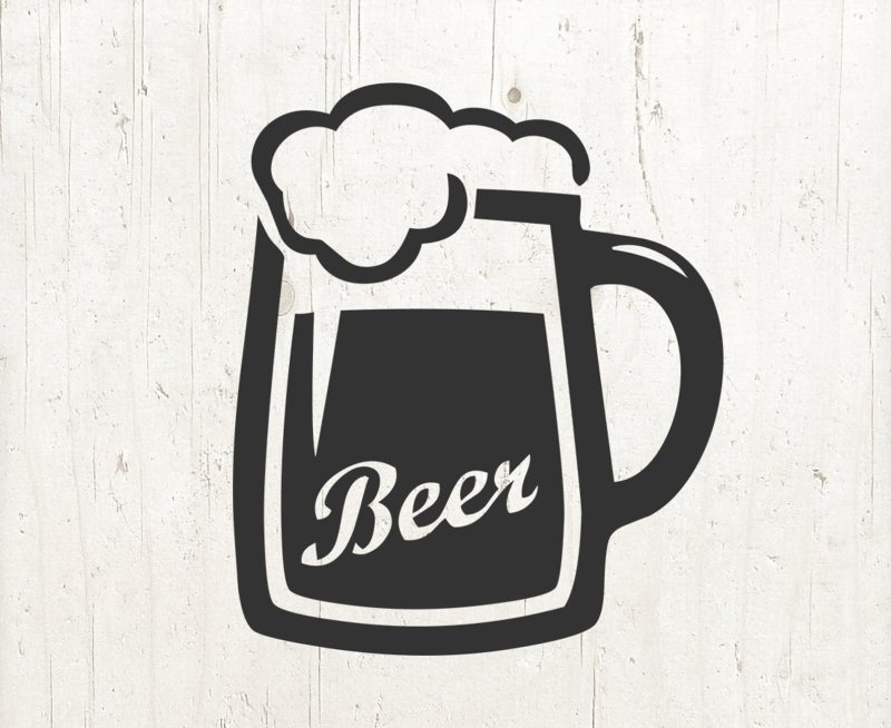 Трафарет пивной кружки
