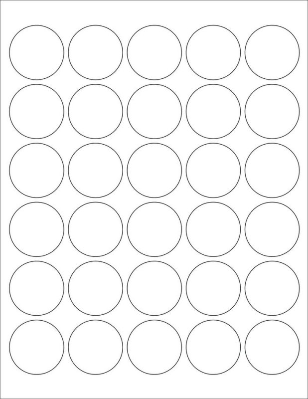 Кружочки трафарет для вырезания