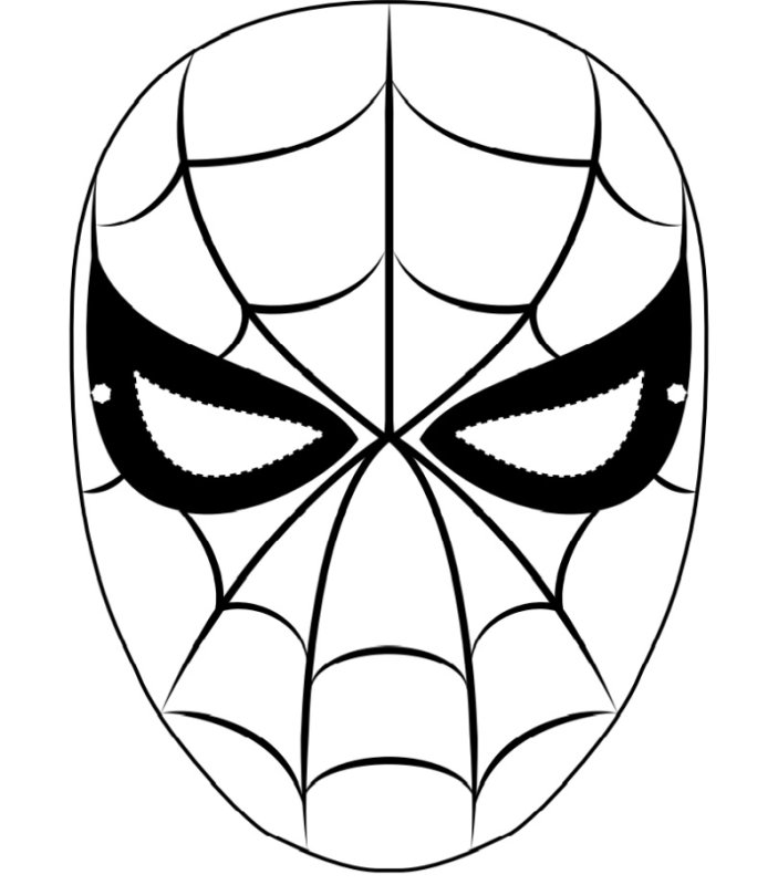 Трафарет маски для лица