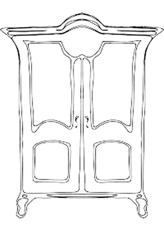 Шкаф раскраска для детей