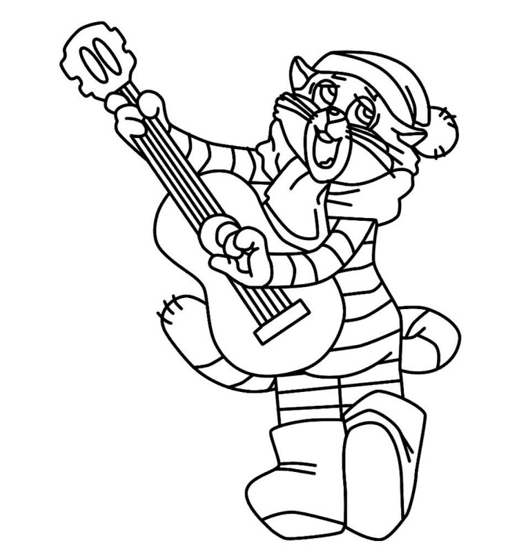 Матроскин из Простоквашино раскраска