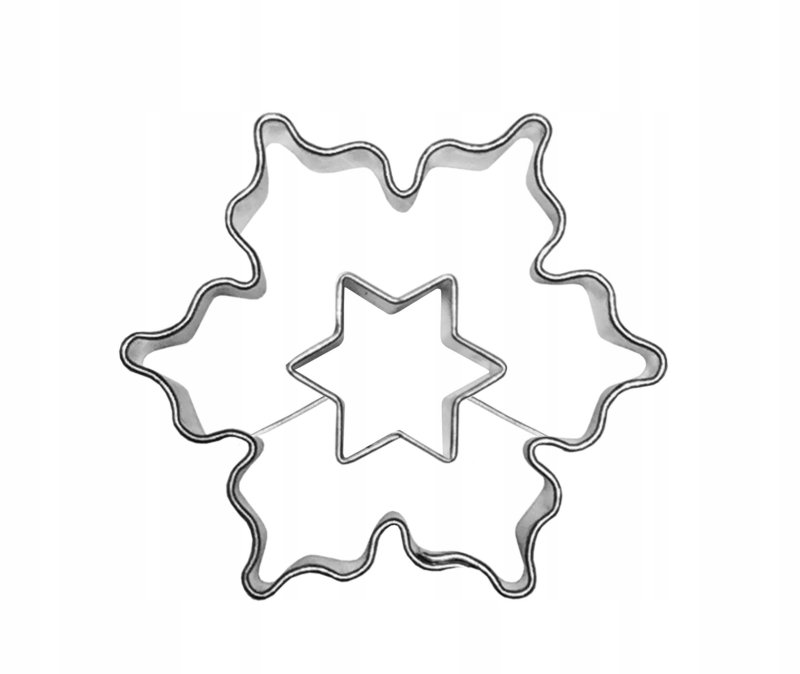 Снежинка трафарет для пряников