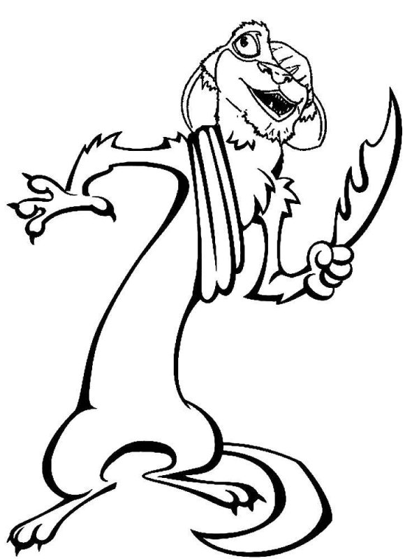 Раскраска Ледниковый период бак