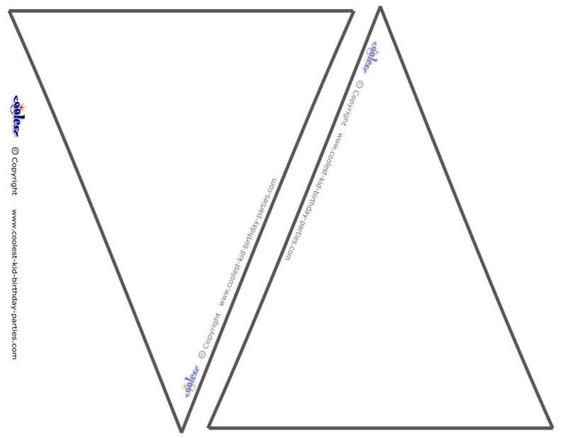 Трафарет треугольники