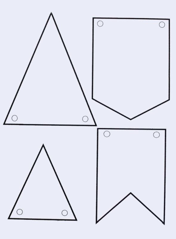 Гирлянда треугольники