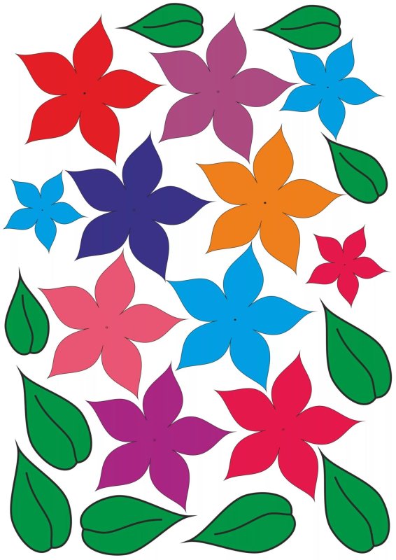 Цветочки для аппликации