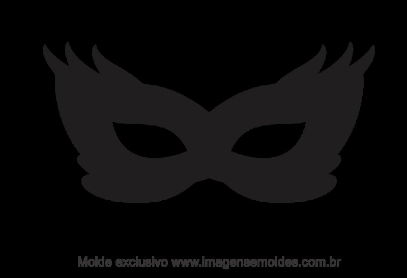 Карнавальная маска черно-белая