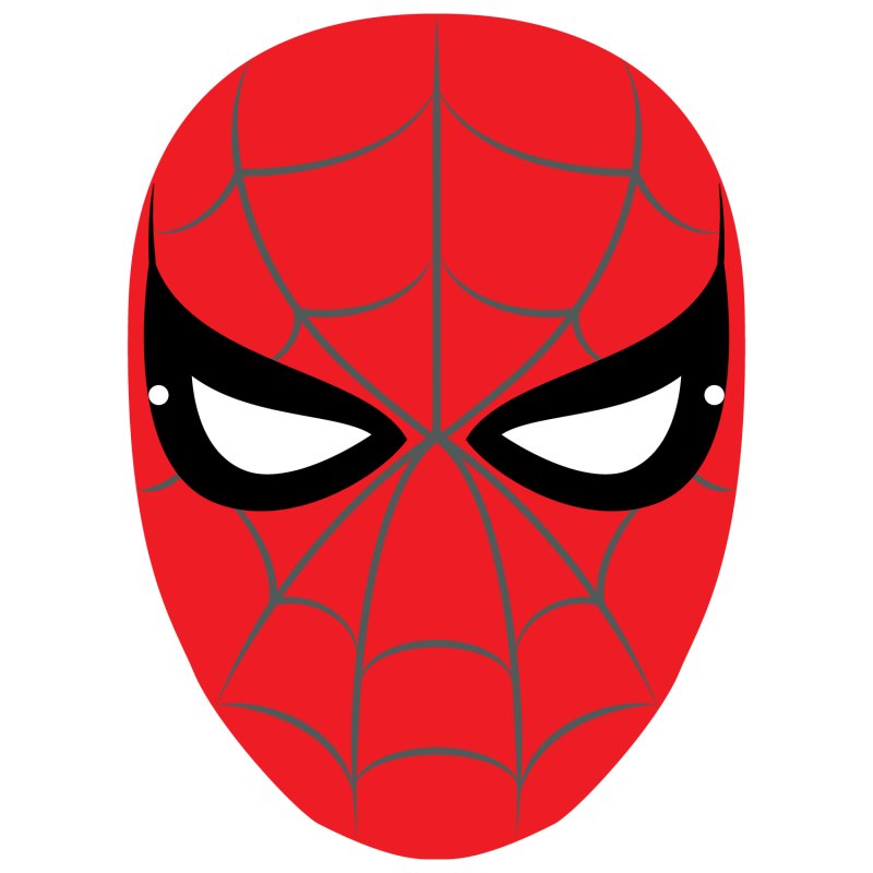 Маска человека паука печать