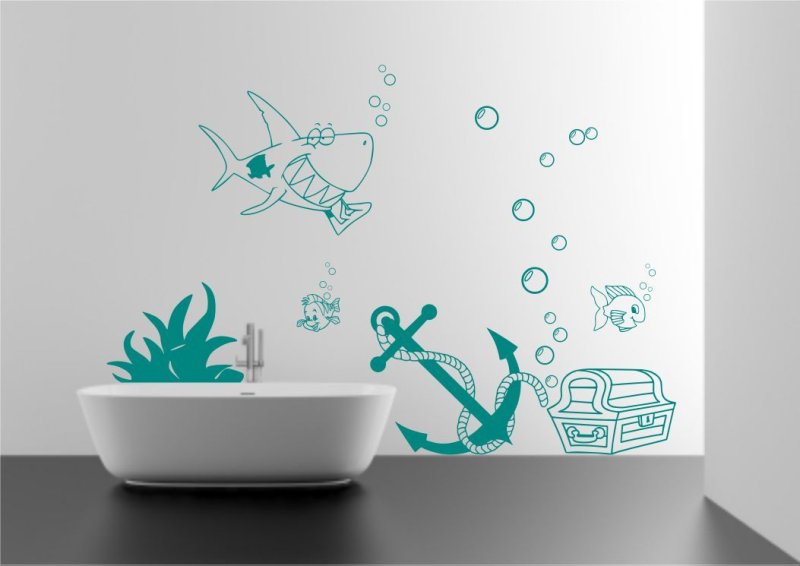 Трафарет пузыри на стену