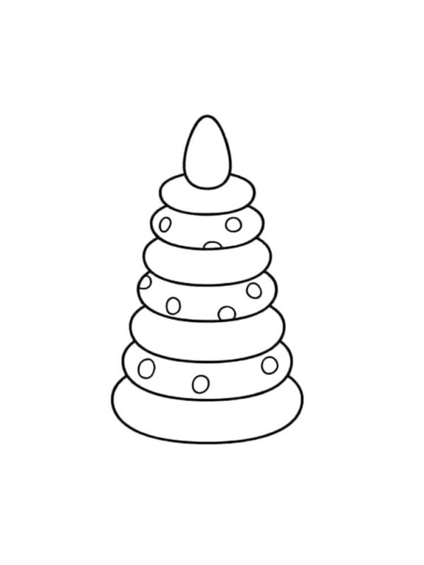 Пирамидка для раскрашивания