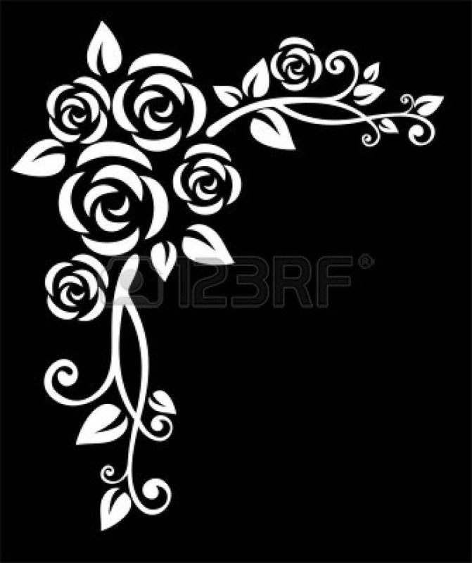 Цветочный узор для плоттера