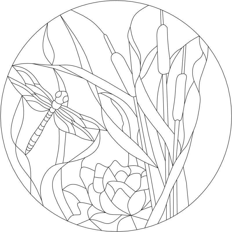 Витраж рисунок