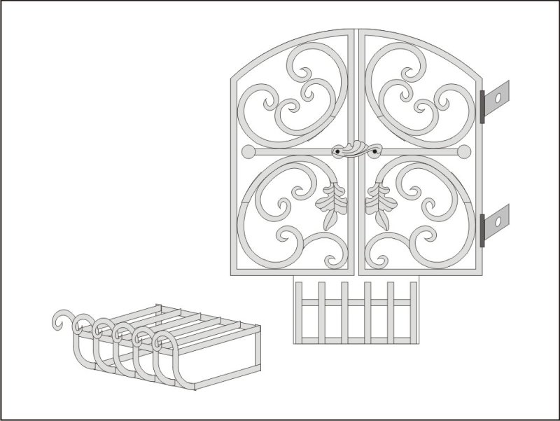 Каминные решетки эскизы