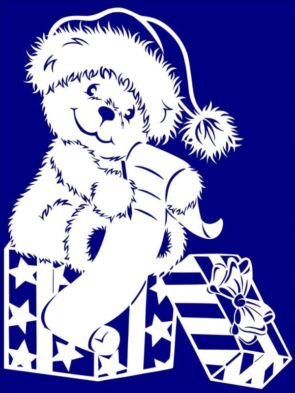 Вытынанки Медвежонок