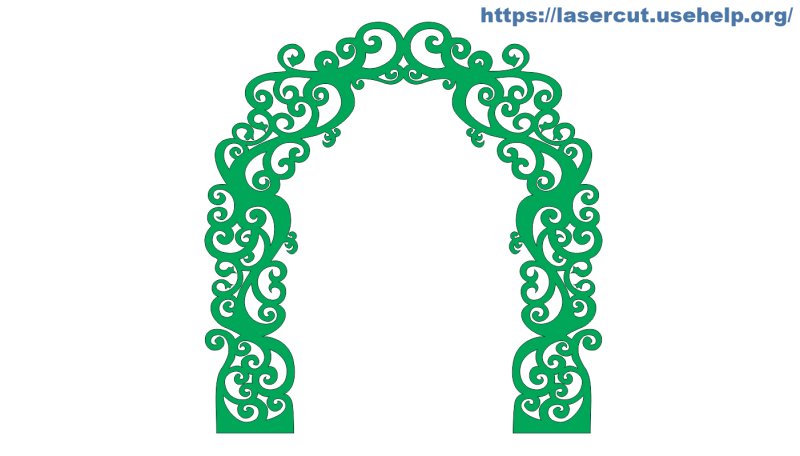 Ажурная арка вектор