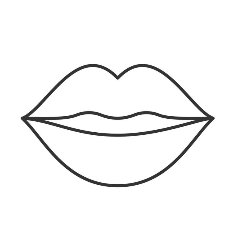 Губы рисунок