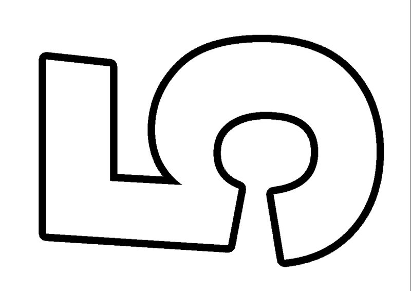 Цифра 5 трафарет