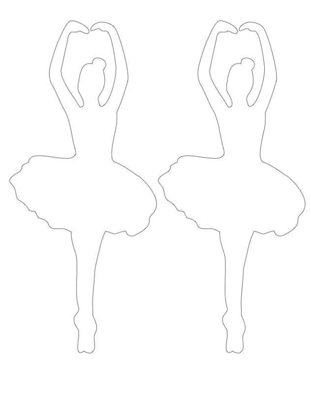 Балерина шаблон