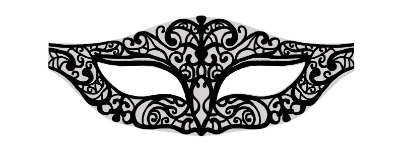 Карнавальная маска трафарет