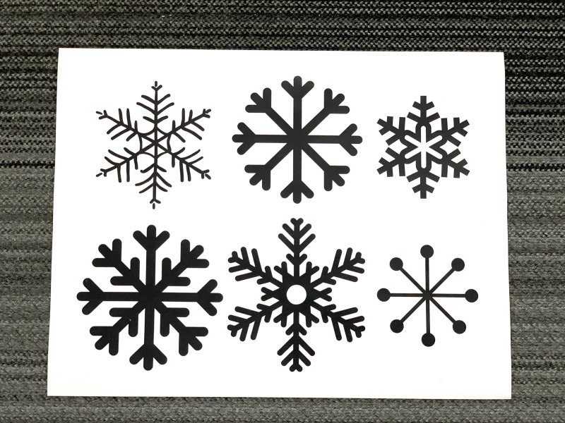 Снежинки шаблоны из клея