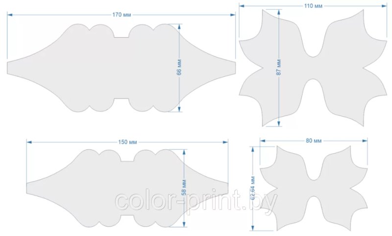 Шаблоны для бантиков из фоамирана