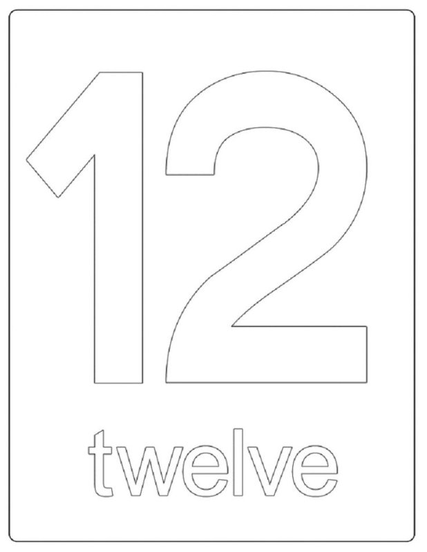 Цифры трафарет для вырезания