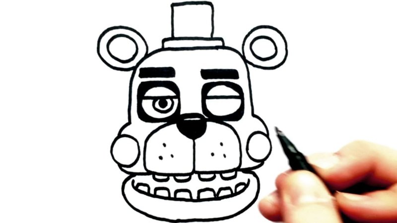 Раскраска ФНАФ 1