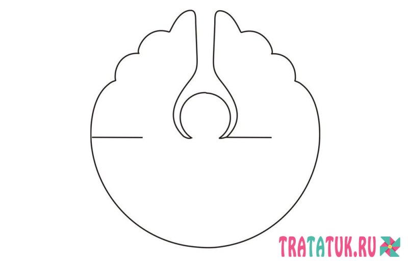 Поделка ангел из бумаги шаблон