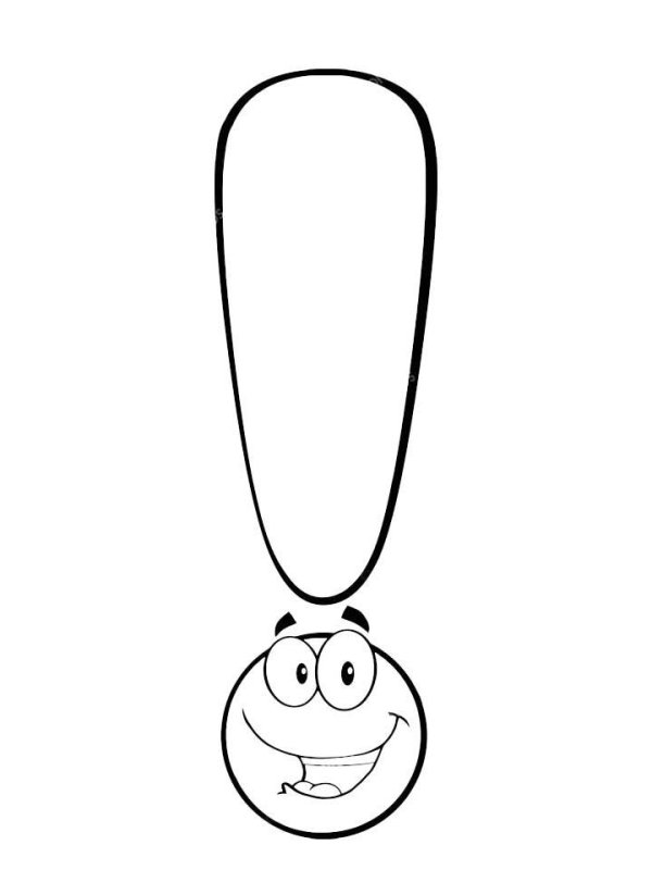 Раскраска восклицательный знак для детей