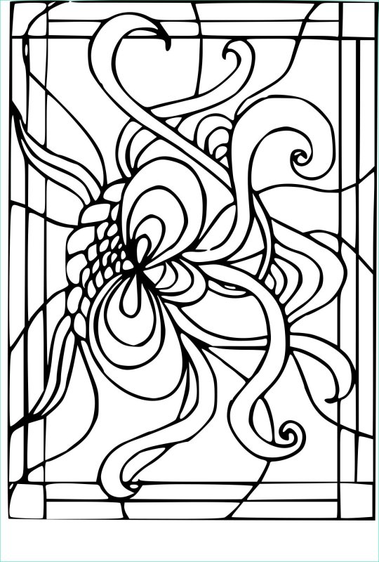 Узоры для витража на стекле