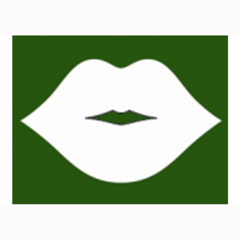 Трафарет губы для броши