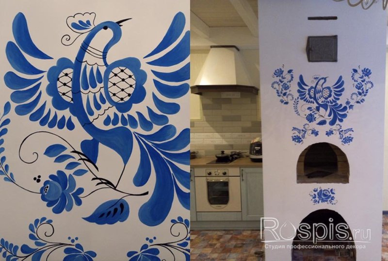 Роспись печи