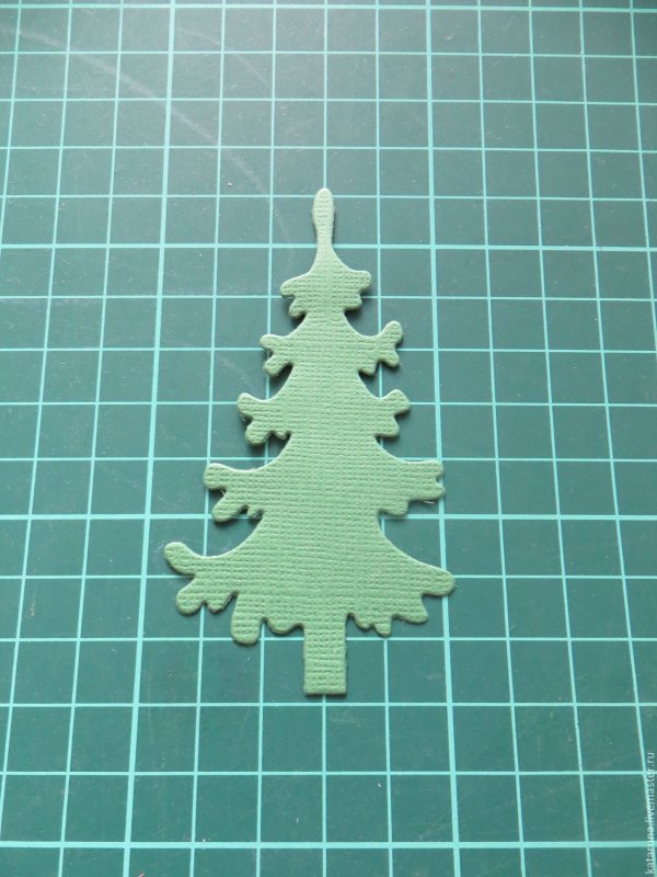 Елка из фоамирана плоская