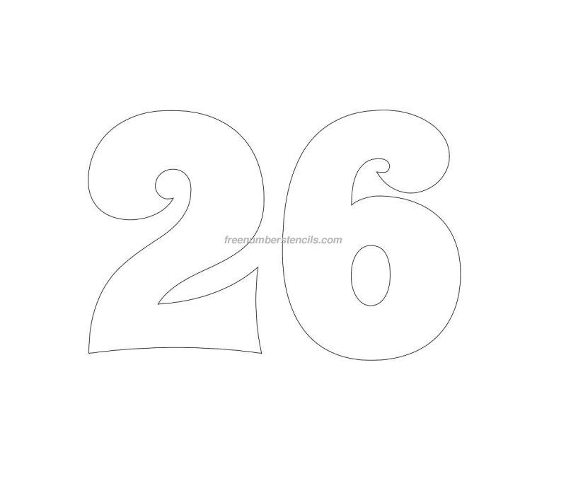 Красивые цифры трафарет