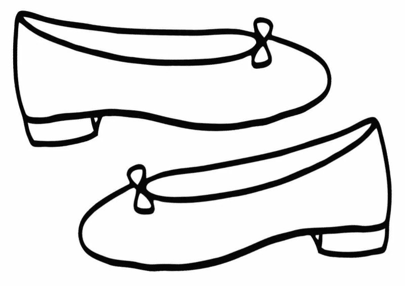Детские раскраски обувь