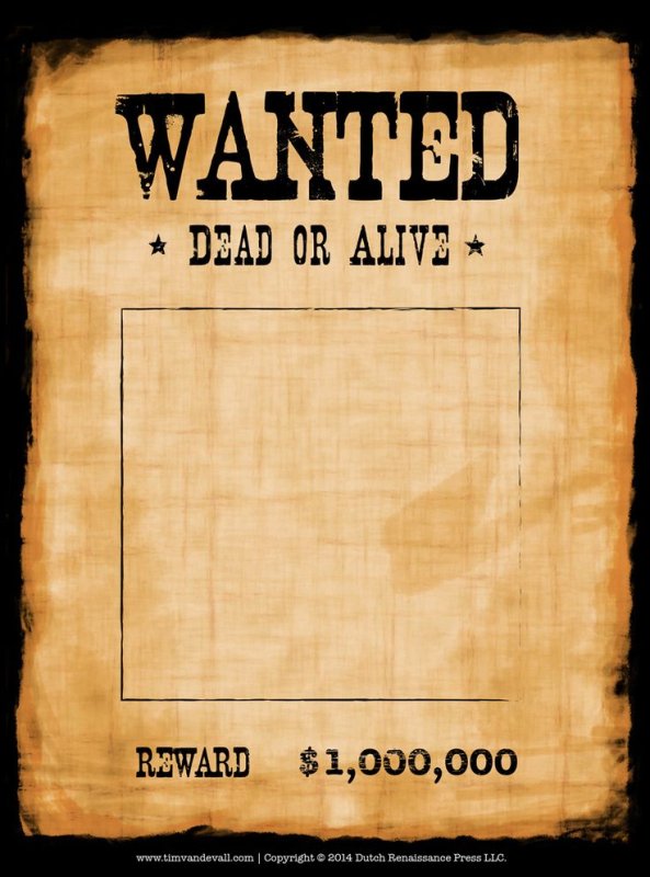 Листовка wanted