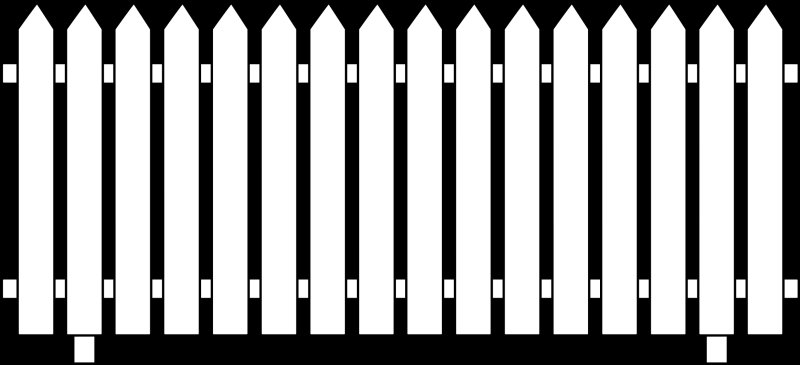 Забор трафарет