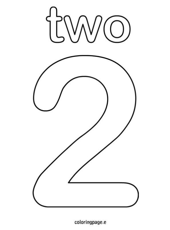 Цифры контуры для распечатки