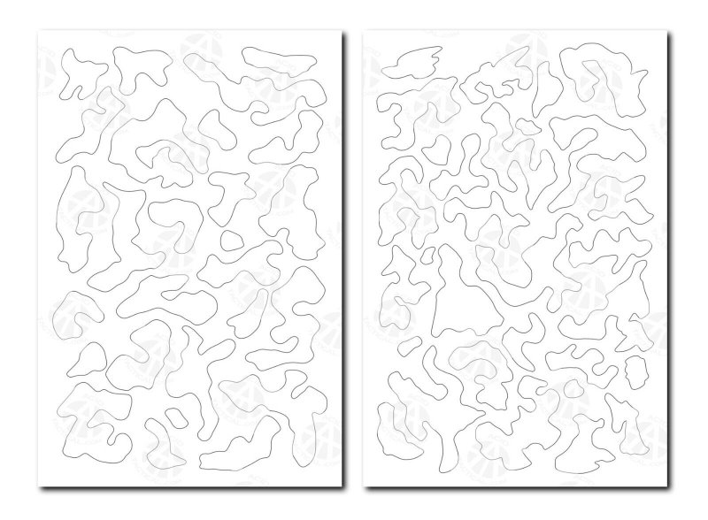 Трафарет для нанесения камуфляжа