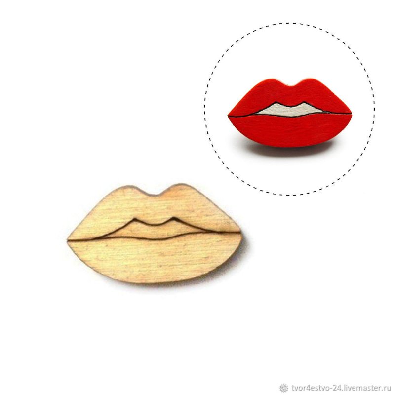 Губы трафарет