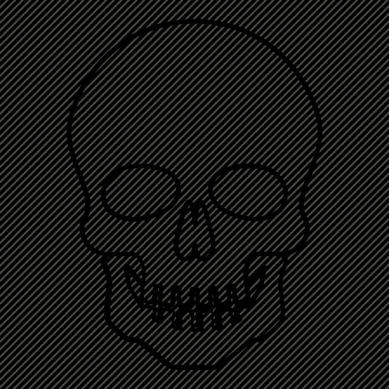 Череп для распечатки