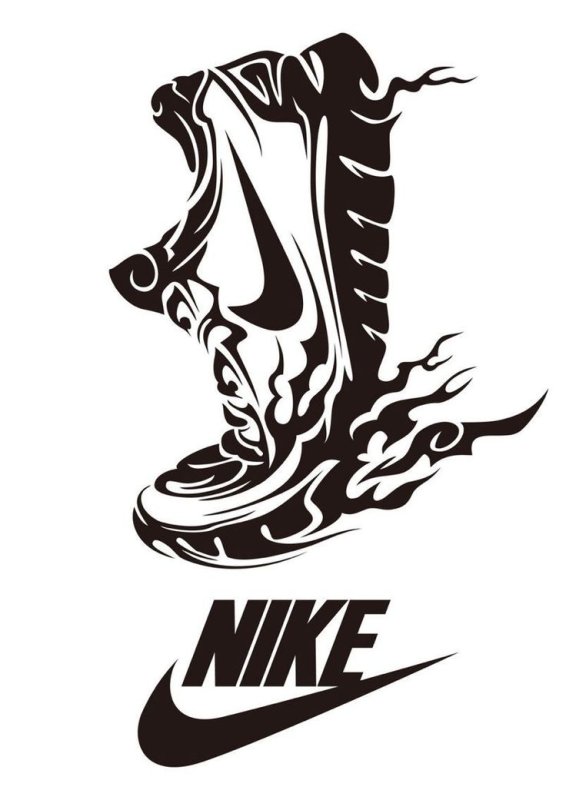 Эскизы тату Nike