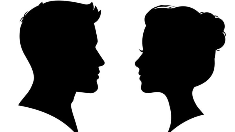 Мужской и женский силуэт
