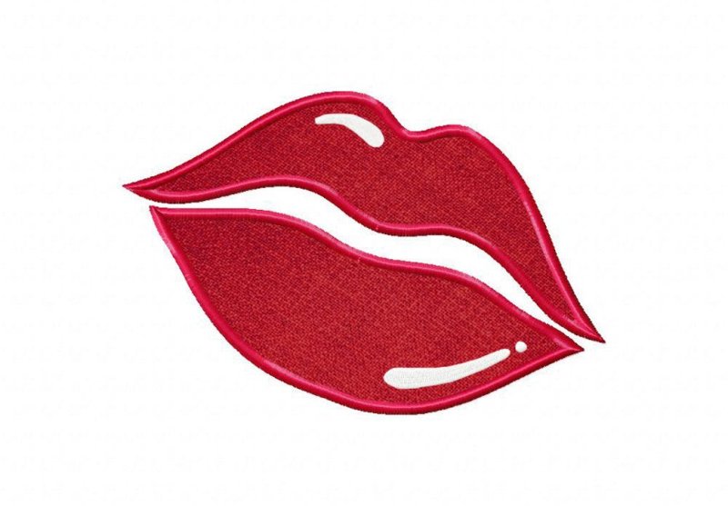 Губы трафарет