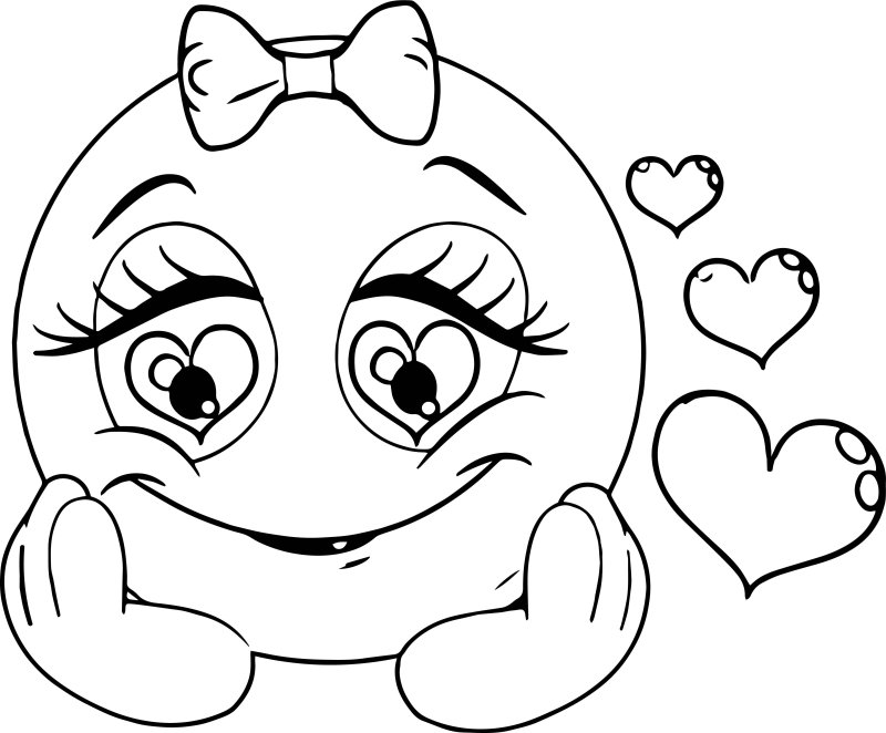 Смайлики раскраска