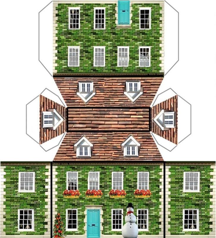 Домик из бумаги